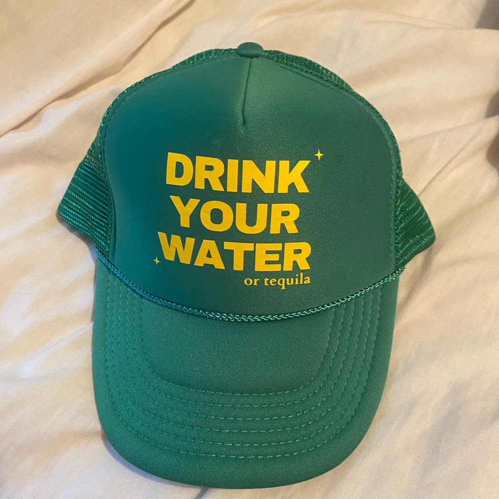 Green trucker hat